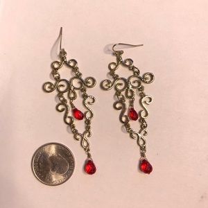 Gorgeous gold dangly earrings